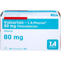 Valsartan - 1 A Pharma 80mg Filmtabletten, 56 st, 1 A Pharma GmbH