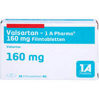 Valsartan - 1 A Pharma 160mg Filmtabletten, 28 st, 1 A Pharma GmbH