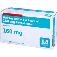 Valsartan - 1 A Pharma 160mg Filmtabletten, 56 st, 1 A Pharma GmbH