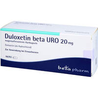 Duloxetin beta URO 20 mg magensaftresist.Hartkap., 98 Stk., betapharm Arzneimittel GmbH