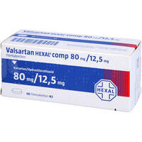 VALSARTAN HEXAL COMP 80MG/12.5MG FILMTABLETTEN, 98 st, HEXAL AG
