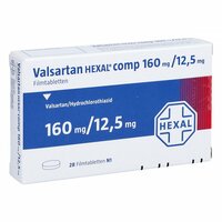 VALSARTAN HEXAL COMP 160MG/12.5MG FILMTABLETTEN, 28 Stk., HEXAL AG