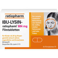 IBU-LYSIN-ratiopharm 684 mg Filmtabletten, 10 Stk., ratiopharm GmbH