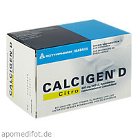 Calcigen D Citro 600mg/400 I.E. Kautabletten, 120 Stk., Cooper Consumer Health Deutschland GmbH