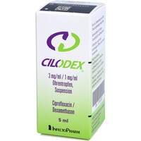 Cilodex 3mg/ml/1mg/ml Ohrentropfen Suspension, 5 ml, Infectopharm Arzn.U.Consilium GmbH