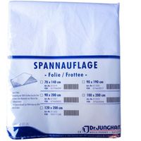 Frotte Spannauflage 100x200cm Fol.eins.Frott.besch, 1 st, Dr. Junghans Medical GmbH