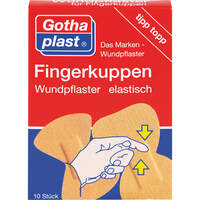 GOTHAPLAST Fingerkuppenpflaster elast., 10 st, Gothaplast GmbH