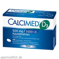 Calcimed D3 500mg/1000 I.E., 48 Stück, Hermes Arzneimittel GmbH