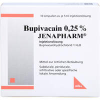 Bupivacain 0.25% JENAPHARM, 10x5 ml, Mibe GmbH Arzneimittel