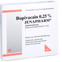 Bupivacain 0.25% JENAPHARM, 10x5 ml, Mibe GmbH Arzneimittel