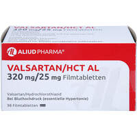 Valsartan/HCT AL 320mg/25mg Filmtabletten, 98 st, Aliud Pharma GmbH