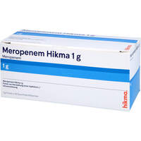 Meropenem Hikma1g Pulv.z.Herst.e.Inj.lsg.o.Inf.ls., 10 st, Hikma Pharma GmbH