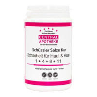 Schüssler Salze Kur Schönheit Haut & Haar 1 + 4 + 8 + 11 225 g Pulver, 225 g, Central-Apotheke