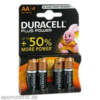 Batterie Mignon LR6 MN1500 DURACELL PLUS, 4 Stück, Vielstedter Elektronik