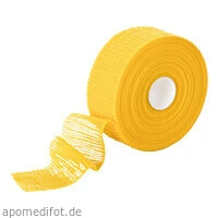 ROGGHAFT Crepp Color 10cm gelb, 1 Stück, Rogg Verbandstoffe GmbH & Co. KG