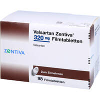 Valsartan Zentiva 320mg Filmtabletten, 98 st, Zentiva Pharma GmbH