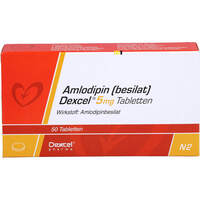 Amlodipin (besilat) Dexcel 5mg Tabletten, 50 st, Dexcel Pharma GmbH