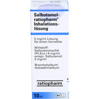 Salbutamol Ratiopharm Inhalationslösung, 10 ml, ratiopharm GmbH