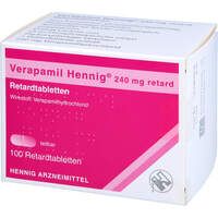 Verapamil HENNIG 240mg retard, 100 st, Hennig Arzneimittel GmbH & Co. KG