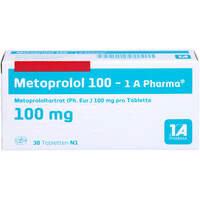 Metoprolol 100-1A Pharma, 30 st, 1 A Pharma GmbH