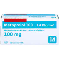 Metoprolol 100-1A Pharma, 50 st, 1 A Pharma GmbH