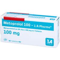 Metoprolol 100-1A Pharma, 50 st, 1 A Pharma GmbH