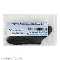 Fingerling Nappaleder Gr 2 m Bindeband, 1 Stück, Dr. Junghans Medical GmbH