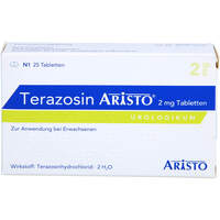 Terazosin Aristo 2mg Tabletten, 25 st, Aristo Pharma GmbH