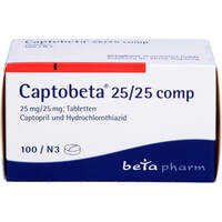 CAPTOBETA 25/25 comp, 100 st, betapharm Arzneimittel GmbH
