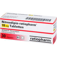 Nitrendipin-ratiopharm 10mg Tabletten, 30 Stk., ratiopharm GmbH