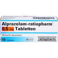 Alprazolam-ratiopharm 0.5mg Tabletten, 10 Stk., ratiopharm GmbH