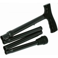 Reisestock aus Leichtmetall schwarz zusammenklab., 1 st, Rehaforum Medical GmbH
