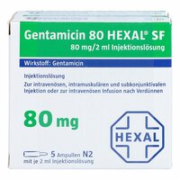 Gentamicin 80 Hexal SF, 10 Stk., HEXAL AG