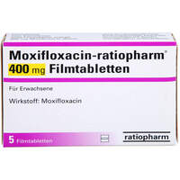 Moxifloxacin-ratiopharm 400mg Filmtabletten, 5 st, ratiopharm GmbH
