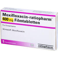 Moxifloxacin-ratiopharm 400mg Filmtabletten, 5 st, ratiopharm GmbH