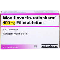 Moxifloxacin-ratiopharm 400mg Filmtabletten, 7 Stk., ratiopharm GmbH