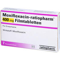 Moxifloxacin-ratiopharm 400mg Filmtabletten, 7 Stk., ratiopharm GmbH
