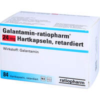 Galantamin-ratiopharm 24 mg Hartkapseln retardiert, 84 st, ratiopharm GmbH