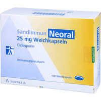SANDIMMUN NEORAL 25MG, 100 st, Eurimpharm Arzneimittel GmbH