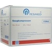 Saugkompresse 10x10cm steril, 25x1 Stück, Fesmed Verbandmittel GmbH