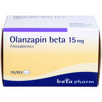 Olanzapin beta 15mg Filmtabletten, 70 st, betapharm Arzneimittel GmbH