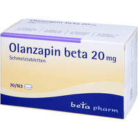 Olanzapin beta 20mg Schmelztabletten, 70 st, betapharm Arzneimittel GmbH