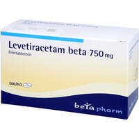 Levetiracetam beta 750mg Filmtabletten, 200 Stk., betapharm Arzneimittel GmbH