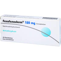 Fexofenaderm 120mg Filmtabletten, 20 Stk., Dermapharm AG