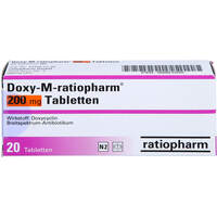 Doxy-M-ratiopharm 200mg Tabletten, 20 st, ratiopharm GmbH