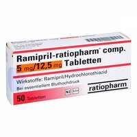 Ramipril-ratiopharm comp. 5 mg/12.5 mg Tabletten, 50 Stk., ratiopharm GmbH Ramipril-ratiopharm comp. 5 mg/12.5 mg Tabletten, 50 Stk., ratiopharm GmbH