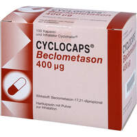 Cyclocaps Beclometason 400ug + Cyclohaler, 100 st, Pb Pharma GmbH