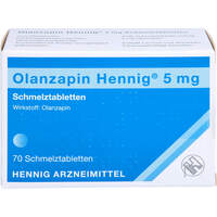 Olanzapin Hennig 5mg Schmelztabletten, 70 st, Hennig Arzneimittel GmbH & Co. KG