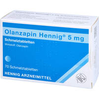 Olanzapin Hennig 5mg Schmelztabletten, 70 st, Hennig Arzneimittel GmbH & Co. KG
