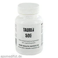 Taurin 500, 60 Stück, Eder Health Nutrition